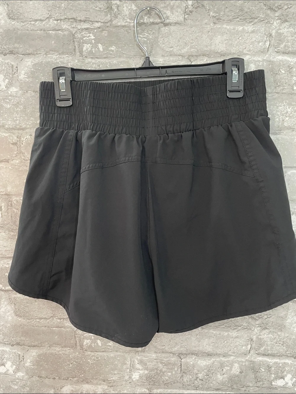 BJML Everyday Performance Smocked Waist Athletic Shorts - Black